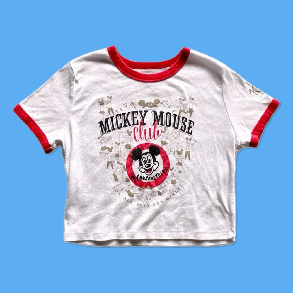 Walt Disney’s 100 Years of Magic: Mickey Mouse Club Mouseketeers Ringer Tee